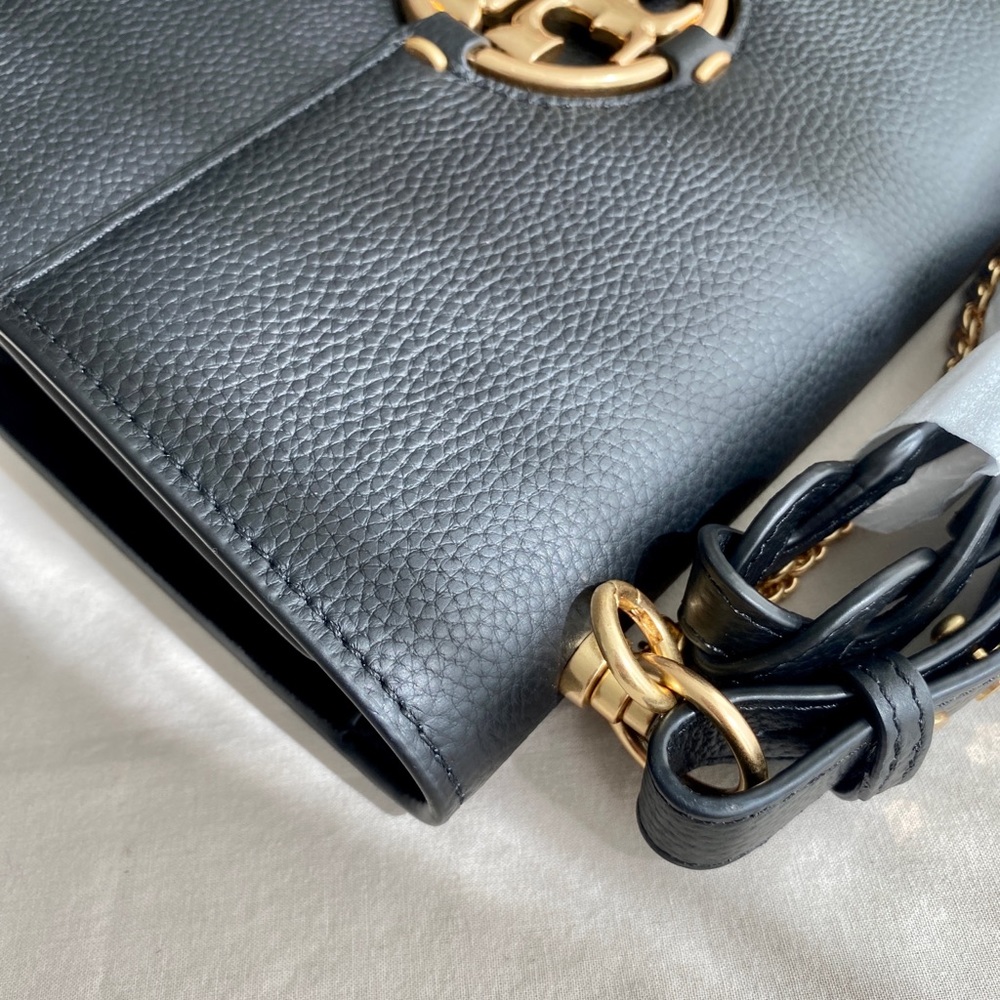 SOLD - Tory Burch Miller Convertible Shoulder Bag - Black NWT - Picture 9 of 14